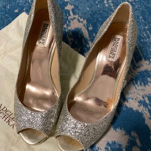 🌟💫Badgley Mischka Awaken Gold Silver Wedge💫⭐️